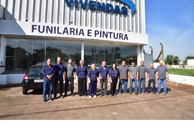 Equipe da Vivendas Funilaria e Pintura em Rio Preto SP